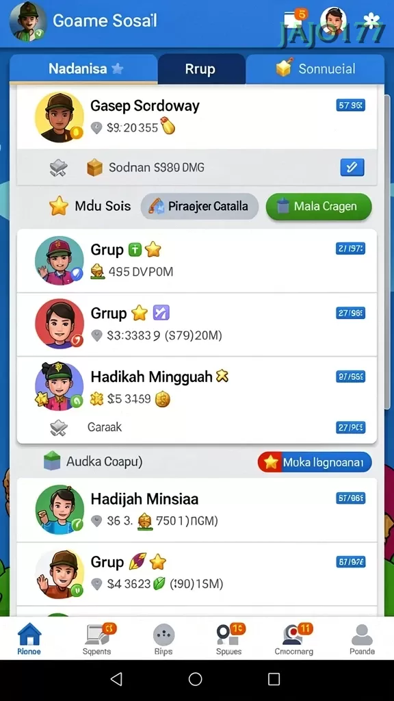 Cuplikan layar PERMATA123 — menu navigasi